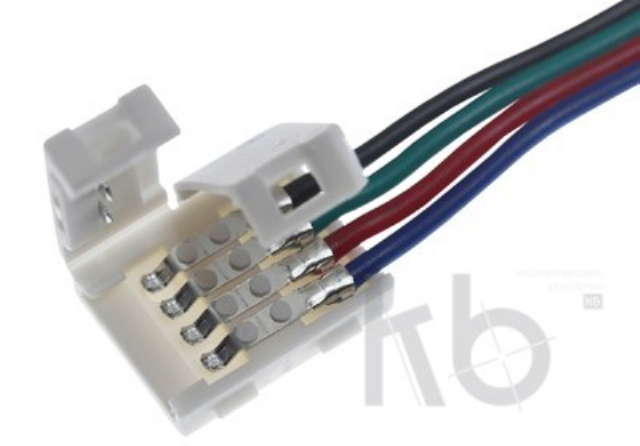 Коннектор соединительный (2 разъема) для RGB светодиодных лент шириной 10 мм, длина 15 см LAMPER