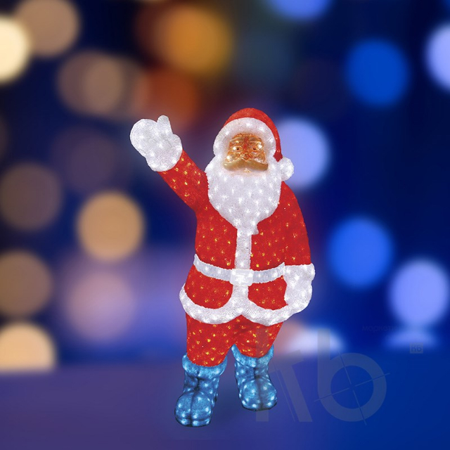 Акриловая светодиодная фигура "Санта Клаус" 210х75х60 см, IP65 понижающий трансформатор в комплекте, NEON-NIGHT