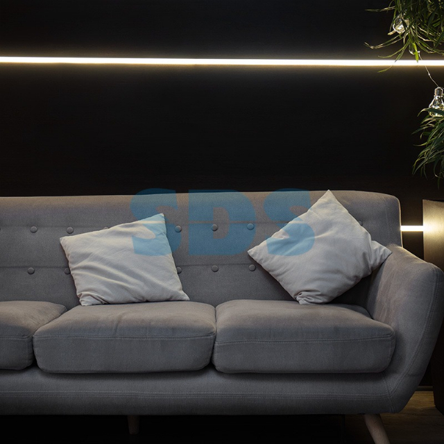 Гибкий неон LED SMD 8х16 мм, двухсторонний, теплый  белый, 120 LED/м, 5 м