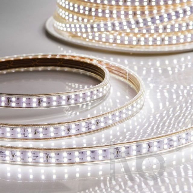 LED лента 220 В, 6.5x17 мм, IP67, SMD 2835, 180 LED/m, цвет свечения белый, 100 м