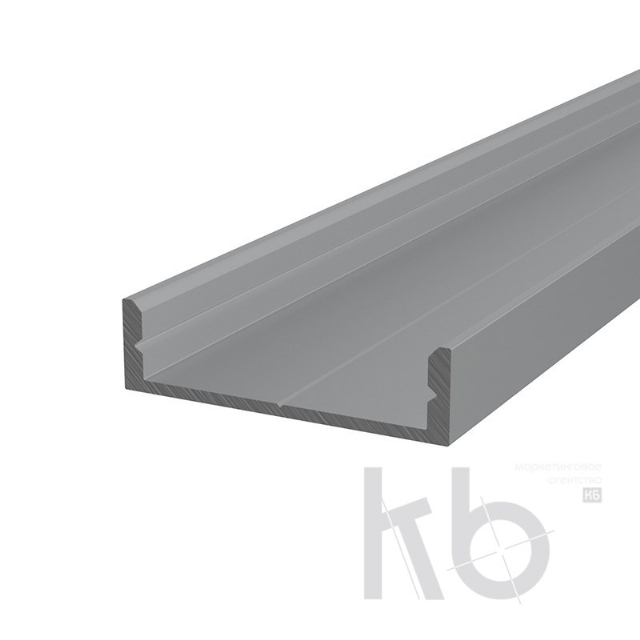 Профиль накладной алюминиевый 2807-2, 2 м REXANT