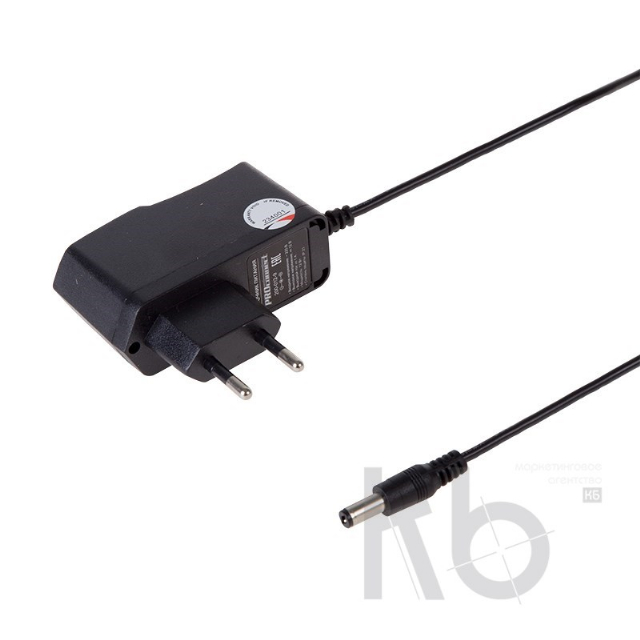 Источник питания 110-220 V AC/5 V DC 2 А 10 W с DC разъемом подключения 5.5х2.1, без влагозащиты (IP23)