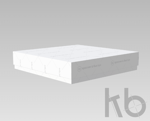 Коробка крышка-дно 125х350х75 мм