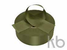 Сатиновая лента хаки-зеленая