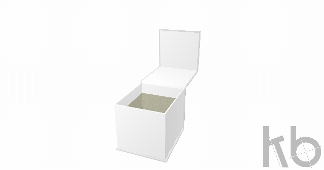 Коробочка на 1 шар 10 см из переплетного картона Коробочка на 1 шар 10 см из переплетного картона