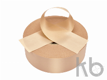 Сатиновая лента персиковая