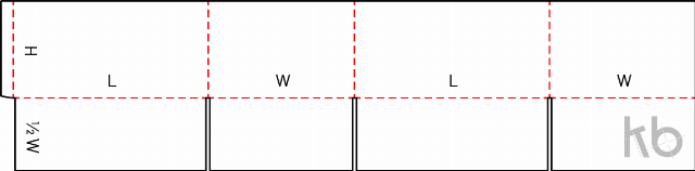 Картонная коробка с половинными прорезями (HSC) 0200 Картонная коробка с половинными прорезями (HSC) 0200