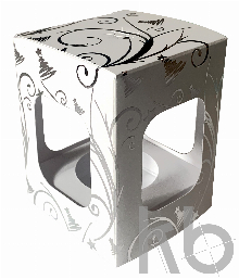 Коробочка с узорами под шар 60 мм