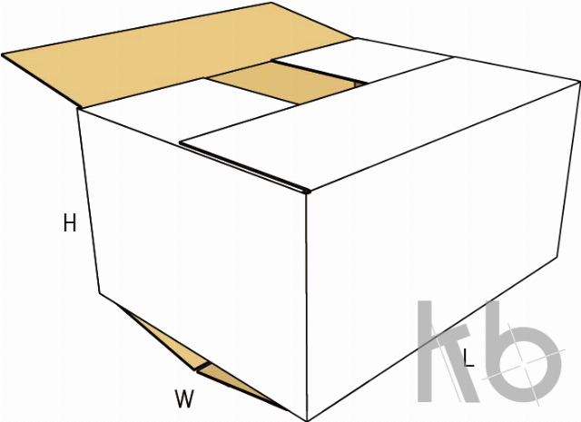 Обычная картонная коробка с прорезями (RSC) 0201 Обычная картонная коробка с прорезями (RSC) 0201